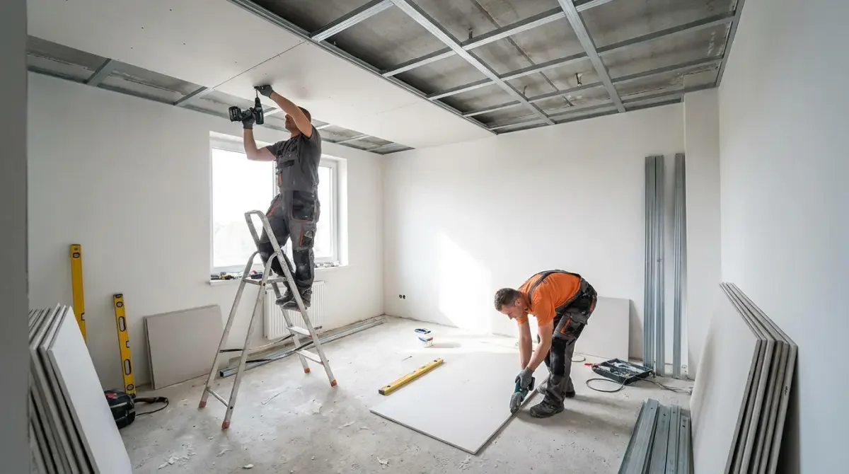 Sufity podwieszane – ile kosztuje 1m² z robocizną